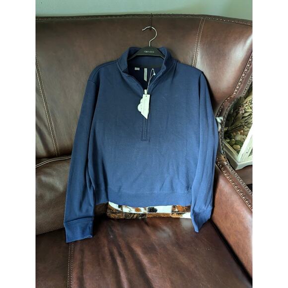 Travis Mathew TravisMathew Women's Cloud 1/2 Zip Pullover MEDIUM NAVY - Picture 1 of 4